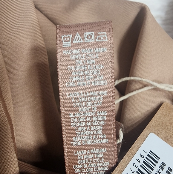 SKIMS All-In-One Long Sleeve Mid Thigh Onesie in Sienna/XS/NWT - Picture 10 of 10